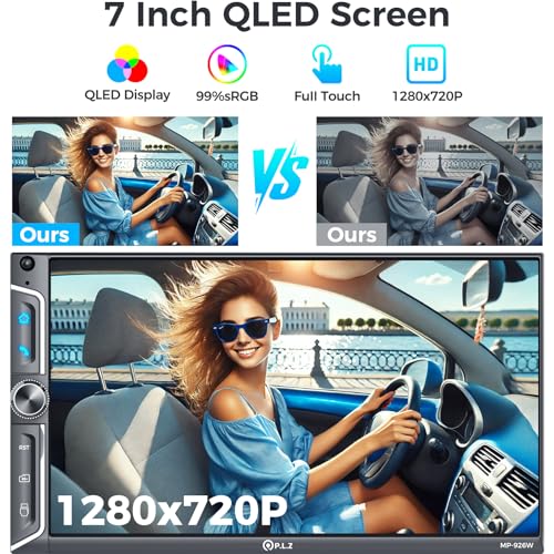 7" QLED Wireless Double Din Car Stereo