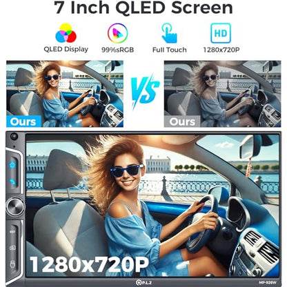 7" QLED Wireless Double Din Car Stereo