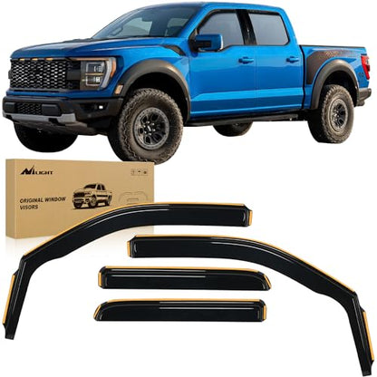 Durable Rain Guards for Ford F150 Super Crew 2009