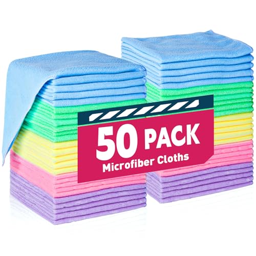 Microfiber Cleaning Cloths (50 Count)