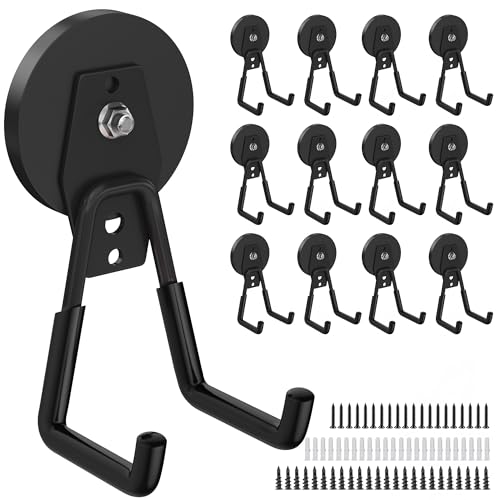 12 Pcs Magnetic Hooks Heavy Duty (12 Count)