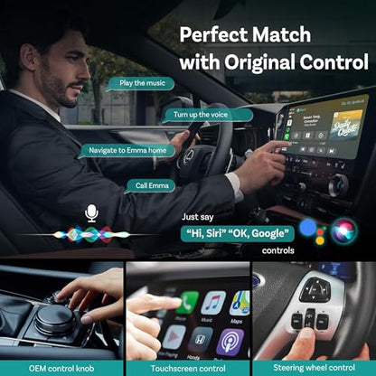 Mini Dongle Wireless CarPlay Adapter for iPhone & Android Auto Adapter 2