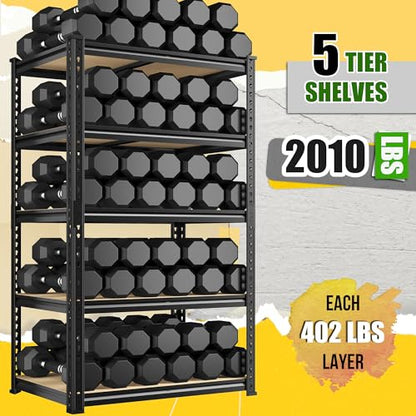2 Pack Storage Shelves Adjustable and Wobble (2 Count)