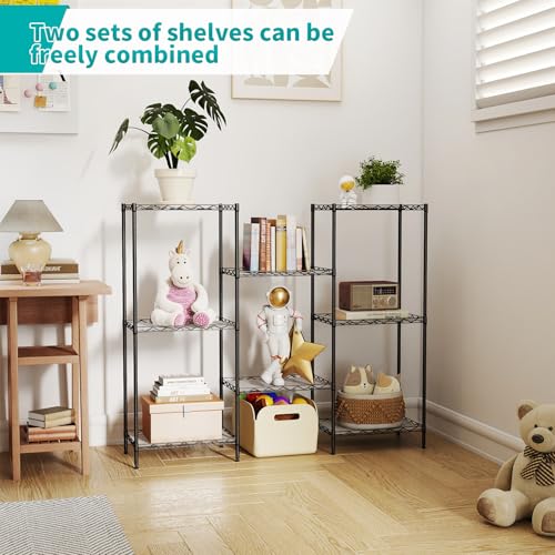 4 Tier Wire Storage Shelves