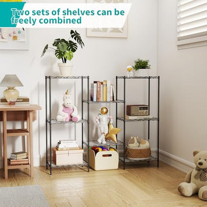 4 Tier Wire Storage Shelves