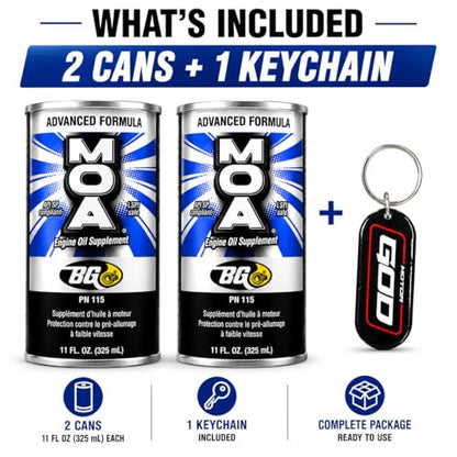BG Advanced Formula MOA PN 115 Motor Oil Additive (22 Fl Oz)