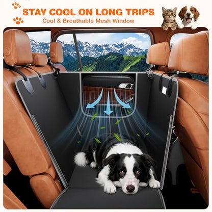 Half Dog Car Seat Cover for Back Seat