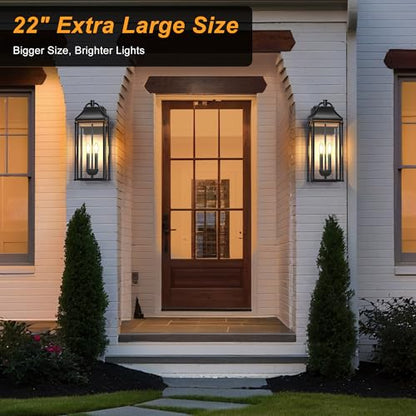 22IN Dusk to Dawn Outdoor Wall Sconce