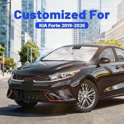 Car Windshield Sun Shade Umbrella for Kia Forte 2019