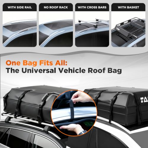 Car Roof Bag 21 Cubic Feet Rooftop Cargo Carrier