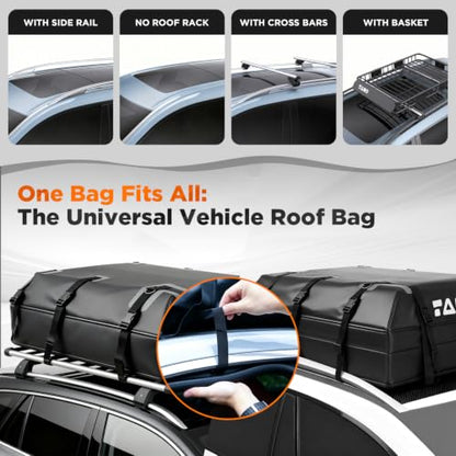 Car Roof Bag 21 Cubic Feet Rooftop Cargo Carrier