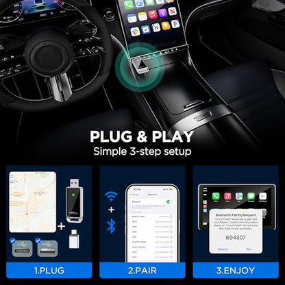 Wireless CarPlay Adapter 2024 Upgrade