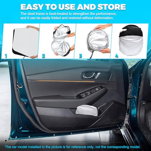 Foldable Front Windshield Sunshade fit for Honda Accord 2023