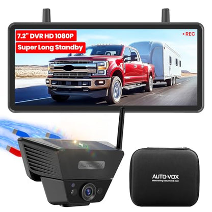 AUTO VOX Wireless Backup Camera Solar Magnetic