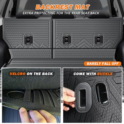 Floor Mats Cargo Mat Set for Subaru Forester 2025 (8 Count)