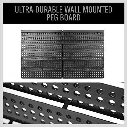 30-Bin Wall-Mounted Storage Rack System - Heavy-Duty Garage Tool Organizer for Screws, Nuts, Bolts, Nails, Beads, and Small Hardware Parts - Easy Installation and Customizable (30 Count)
