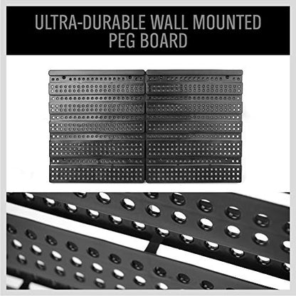 30-Bin Wall-Mounted Storage Rack System - Heavy-Duty Garage Tool Organizer for Screws, Nuts, Bolts, Nails, Beads, and Small Hardware Parts - Easy Installation and Customizable (30 Count)