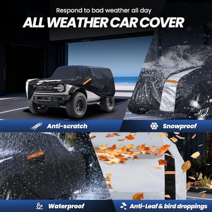 Multi Layer Car Cover Custom Fit for Ford Bronco 2 Door