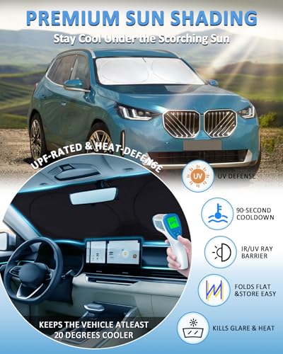 Sunshade for X3 Windshield Sun Shade Custom Fit for 2018