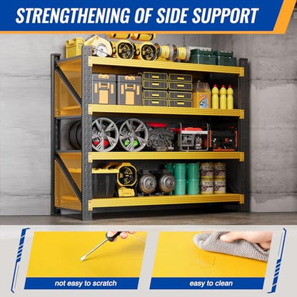 BYBYNSOE 48" W Storage Shelves 3000lbs Garage Metal Shelving Heavy Duty Garage Shelves Adjustable Storage Shelves for Industrial