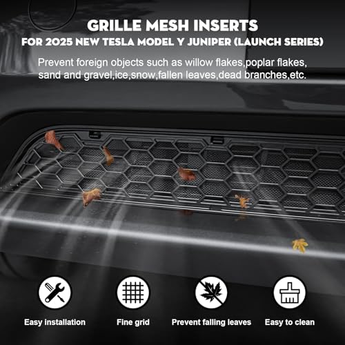 Grille Mesh Inserts for 2026 Tesla New Model Y Premium