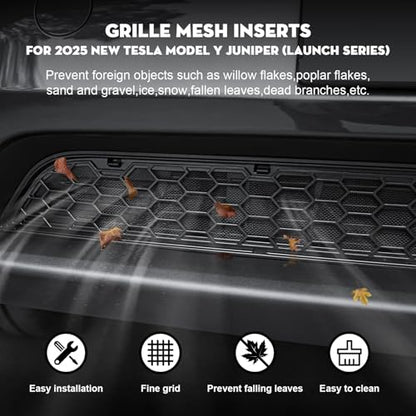 Grille Mesh Inserts for 2026 Tesla New Model Y Premium