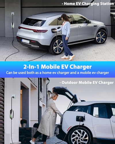 Level 1 2 EV Charger 16Amp Electric Car Charger for J1772 BEVs