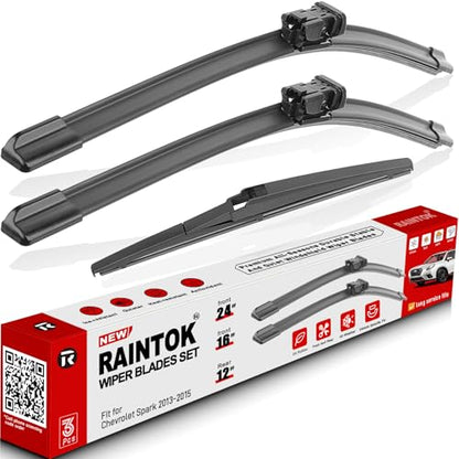 Windshield Wiper Blades Replacement for Chevy Chevrolet Spark 2013