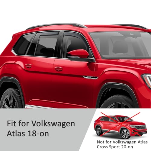 in Channel Extra Durable Rain Guards for Volkswagen Atlas 2018
