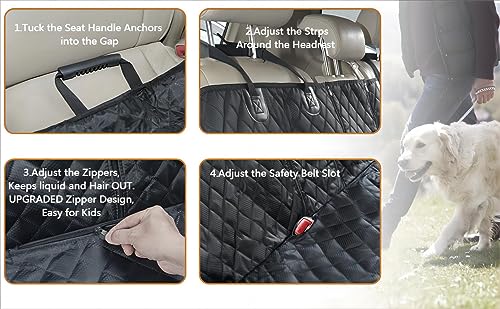 Dog Car Seat Cover for Back Seat