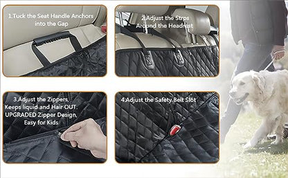 Dog Car Seat Cover for Back Seat