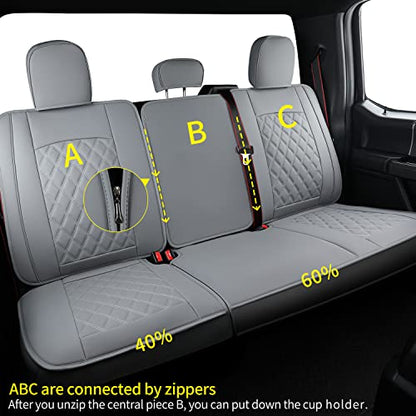 F150 Faux Leather Seat Covers Fit for 2015