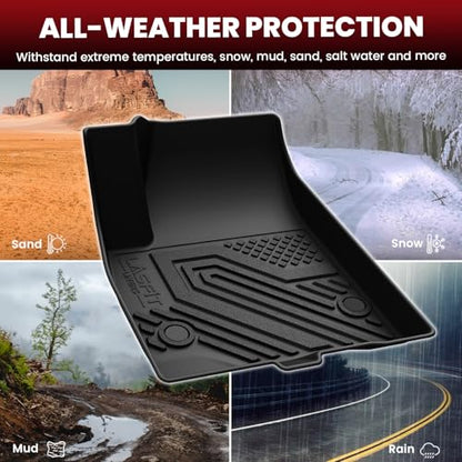 Floor Mats & Cargo Liner with Backrest Mat for GMC Acadia 2017