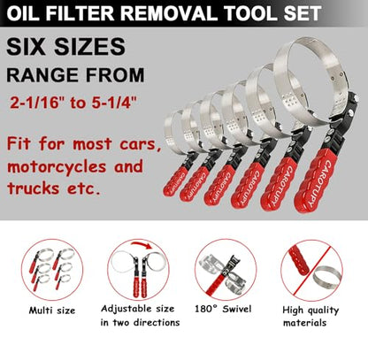 9pcs Oil Filter Wrench Set
