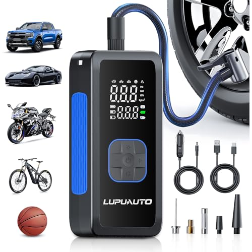 150PSI Portable Tire Inflator Air Compressor Digital Pump for Car Bike