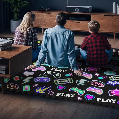59"x39" Gaming Play Rug for Bedroom (16.25 Sq Ft)