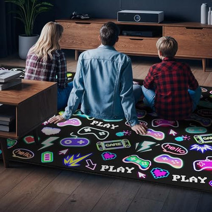 59"x39" Gaming Play Rug for Bedroom (16.25 Sq Ft)