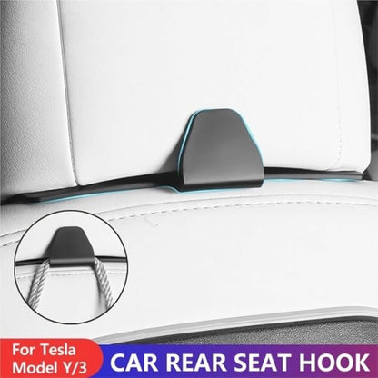 GGCLIMAX Car Organizers and Storage Compatible with Tesla Model Y/3 2021-2024 and Model 3 Highland Car Seat Headrest Hooks Handbag Shopping Bag Hanging Organizers