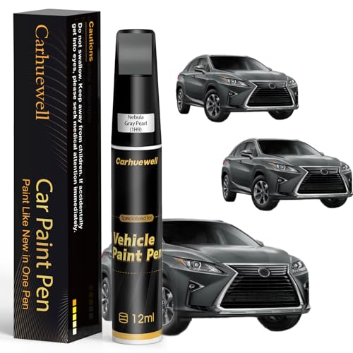 1H9) Nebula Gray Pearl Touch Up Paint Compatible with Lexus, Exact Match Car Paint Pen Automotive Scratch Repair Remover Kit Quick & Easy Solution for Vehicle Chips and Nicks