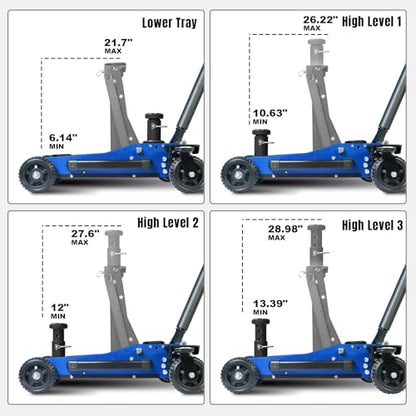 3 Ton Off Road Jack with Big Wheels