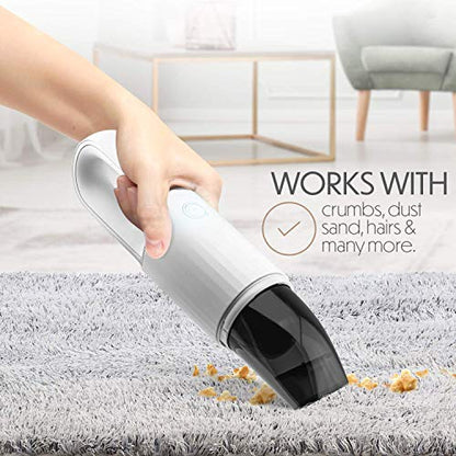 Portable Hand Vacuum Cleaner Handheld Cordless Cleaner for Dust Pet Hair Dirt