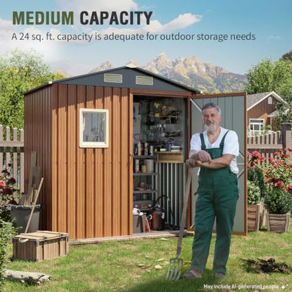 Outdoor Storage Shed 6x4 Ft