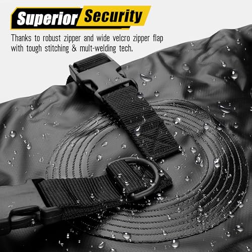 Extra Wide 42 Cubic Feet Waterproof Rooftop Cargo Carrier Bag Heavy Duty Car Roof Rack Bag for Full