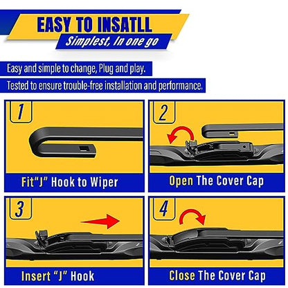 3 Wipers Fits Kia Telluride 2021