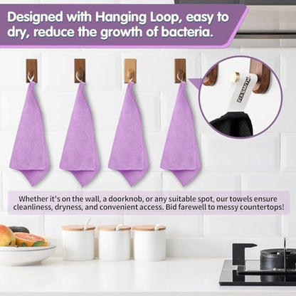 Purple Microfiber Cleaning Cloth (12 Count)