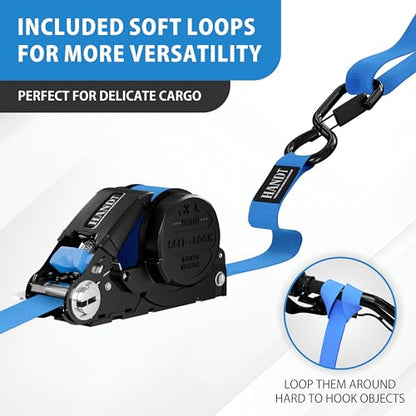 USA Based Retractable Ratchet Straps (2 Count)