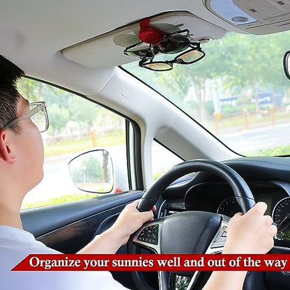 2 Pack Sunglasses Holder for Car Visor