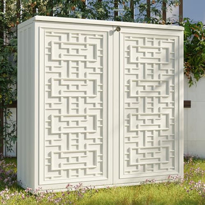 Indoor Outdoor Storage Cabinet Waterproof with Shelf