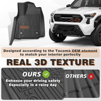 for Tacoma 2024+ Floor Mats Double