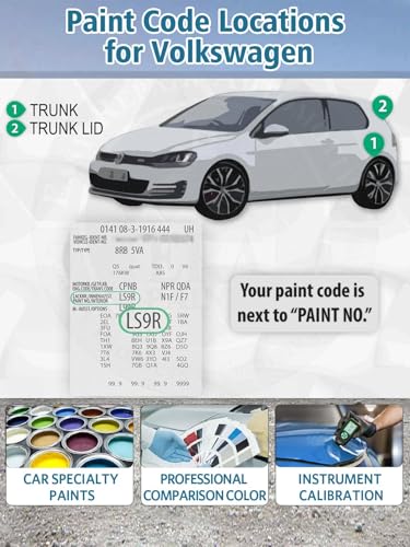 L0G3 6L Aurora Red Metallic Touch Up Paint for Volkswagen